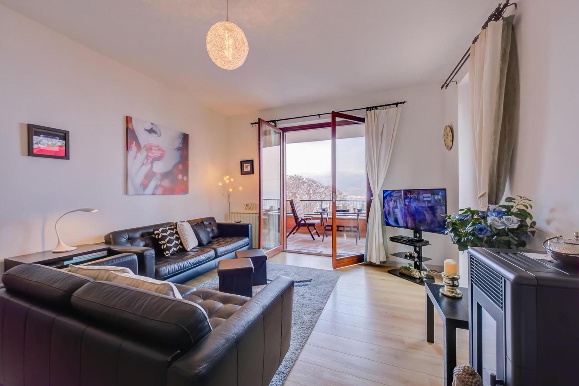 Ferienwohnung La Bellavista Penthouse Stresa Exterior foto